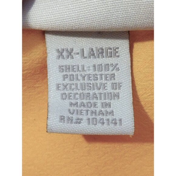 Field & Stream Mens Fisherman Shirt Size XXL Orange Short Sleeve Button Front - Picture 10 of 12